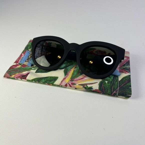 Tom's Accessories - Tom’s Florentin Traveler Collection Black Sunglasses Solaflex 52-23-148 10007091